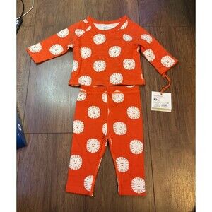 christian robinson smiling sun orange 2 piece outfit 3-6 months nwt
